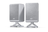 Sharp HT-SPR52021SL Pareja de Altavoces Traseros inalámbricos 1.0.1 para conectar a tu Barra de Sonido Q para Experiencia Mejorada, Sonido Envolvente, Dolby Atmos y DTS:X, P. Maxima 200W, Gris