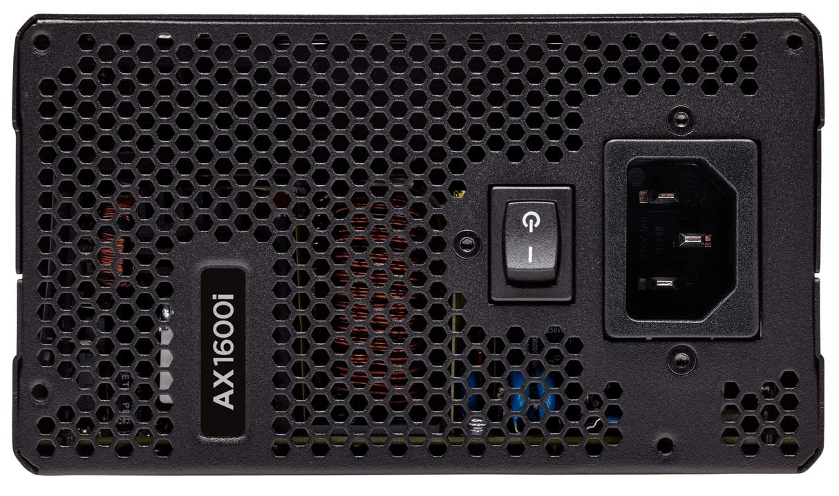 Corsair AX1600i - Fuente de Alimentación Digital Totalmente Modular (1600 W, Certificación 80 Plus Titanium) Negro