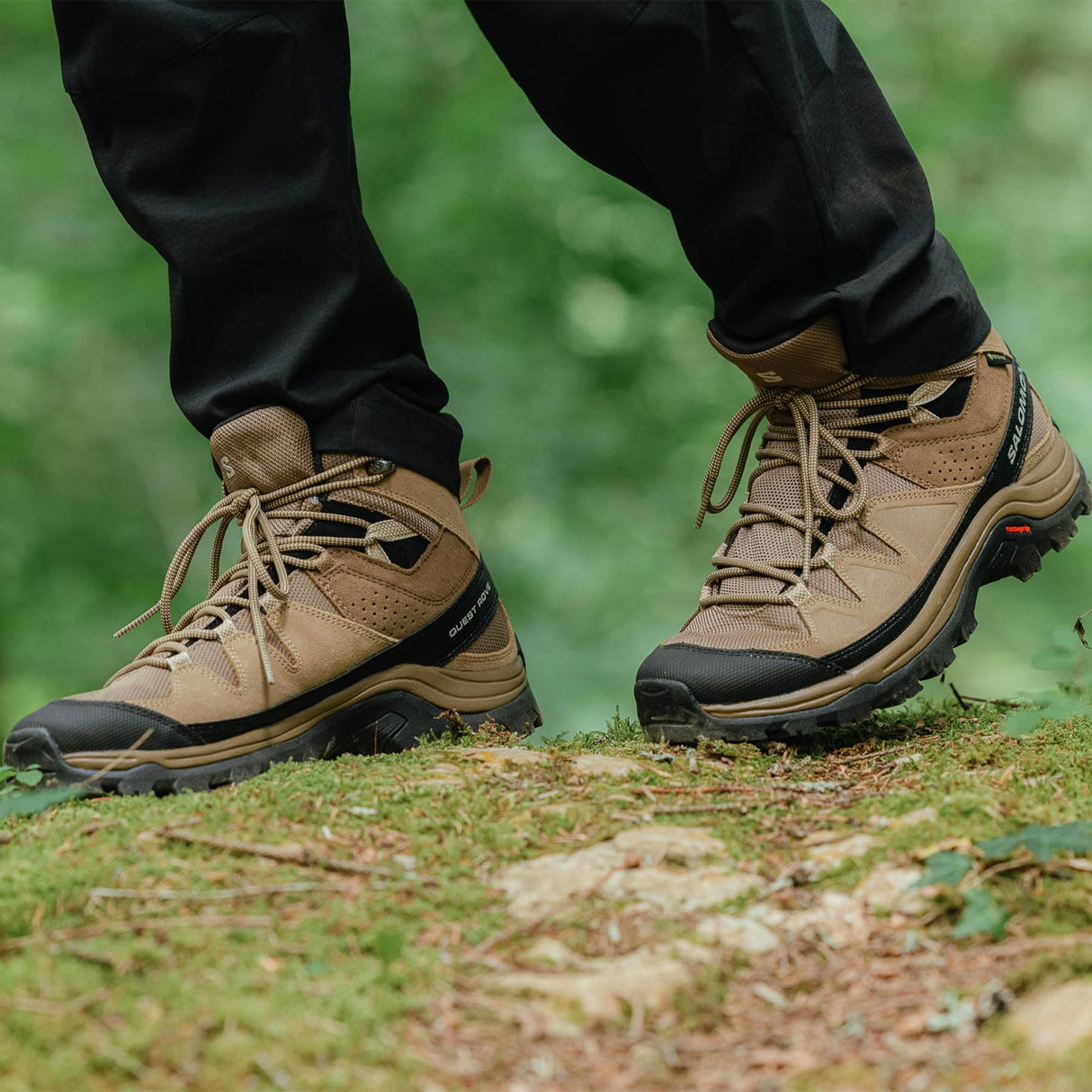 Salomon Quest Rove Gore-Tex Zapatillas de Backpacking para Hombre, Específica para excursionismo, Protección al aire libre, Rendimiento fiable, Kangaroo, 42