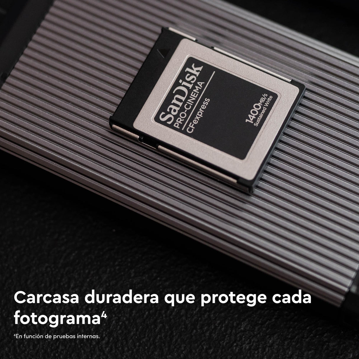 SanDisk 640 Go Pro-Cinema CFexpress Tarjeta Type B, para Grabar vídeos 8K impecables, con una Velocidad de hasta 1700 MB/s y Resistencia a caídas de hasta 1 Metro