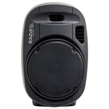 Ibiza - PORT12VHF-MKII - Altavoz portátil 12"/700W MAX con 2 micrófonos (VHF), mando a distancia y funda protectora - Bluetooth, USB, SD - Autonomía de 5 a 7h