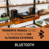 Lenco LS-100 Tocadiscos hi-fi - con Bluetooth 5.0 - Altavoz Externo - 2 x 10 w rms - transmisión por Correa - Apagado automático - Madera