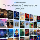 Meta Quest 3S 128 GB Sumérgete en la Realidad Mixta - Pack Gorilla Tag Cardboard Hero Headset - Incluyen 3 Meses de Prueba para Meta Horizon+