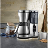 WMF Lumero Cafetera con termo, 8 tazas, depósito de agua extraíble, pantalla táctil, antigoteo, filtro giratorio, apagado automático, 800 W