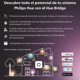 Philips Hue Twilight, Lámpara de mesilla inteligente, optima para dormir y despertar, luz blanca y de color, compatible con Bluetooth, control por voz con Alexa, Apple Home y Google Assistant
