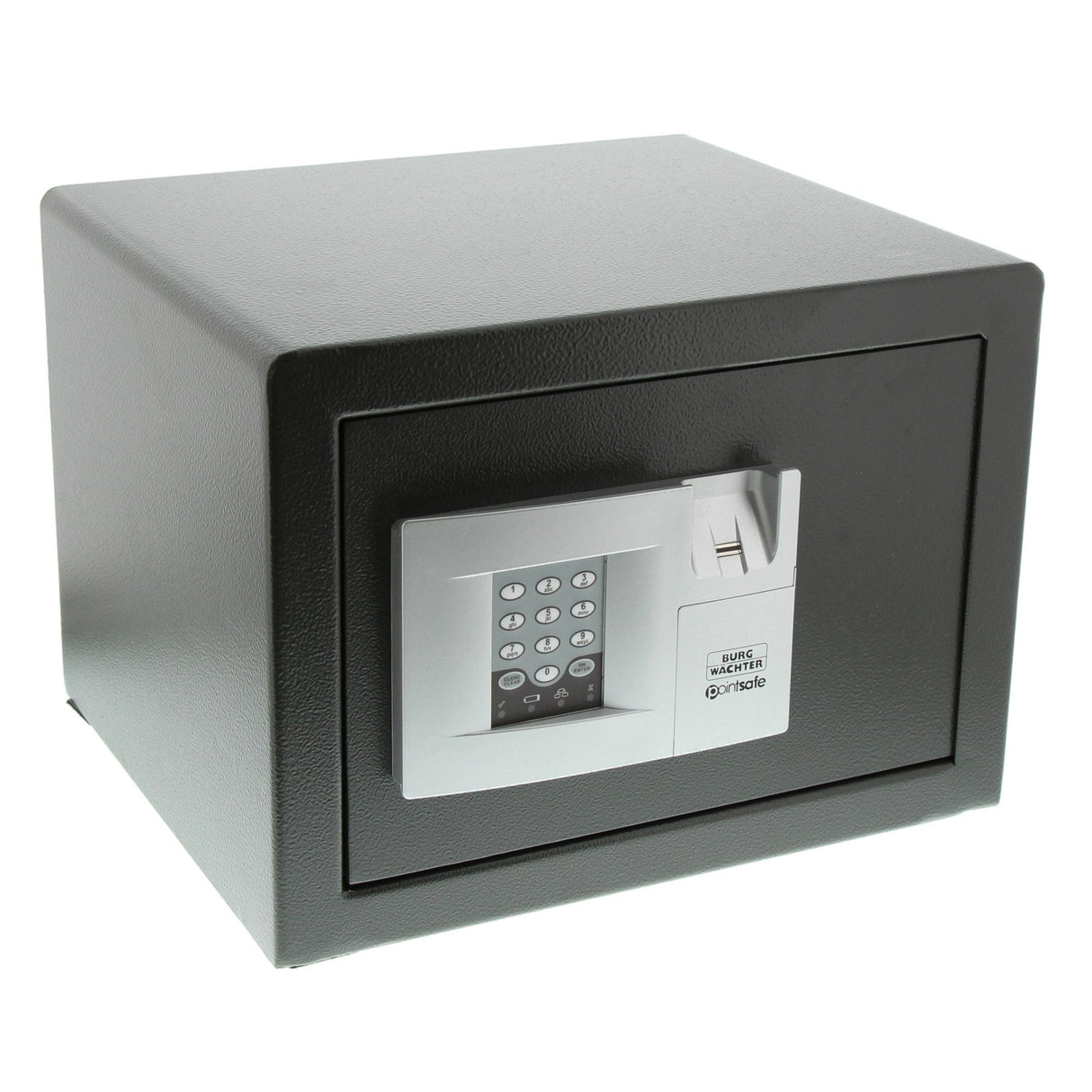 BURG-WÄCHTER Caja fuerte móvil con cerradura de combinación electrónica y huella dactilar, Point Safe, 20,5 l, 14,5 kg, P 2 E FS, Negro