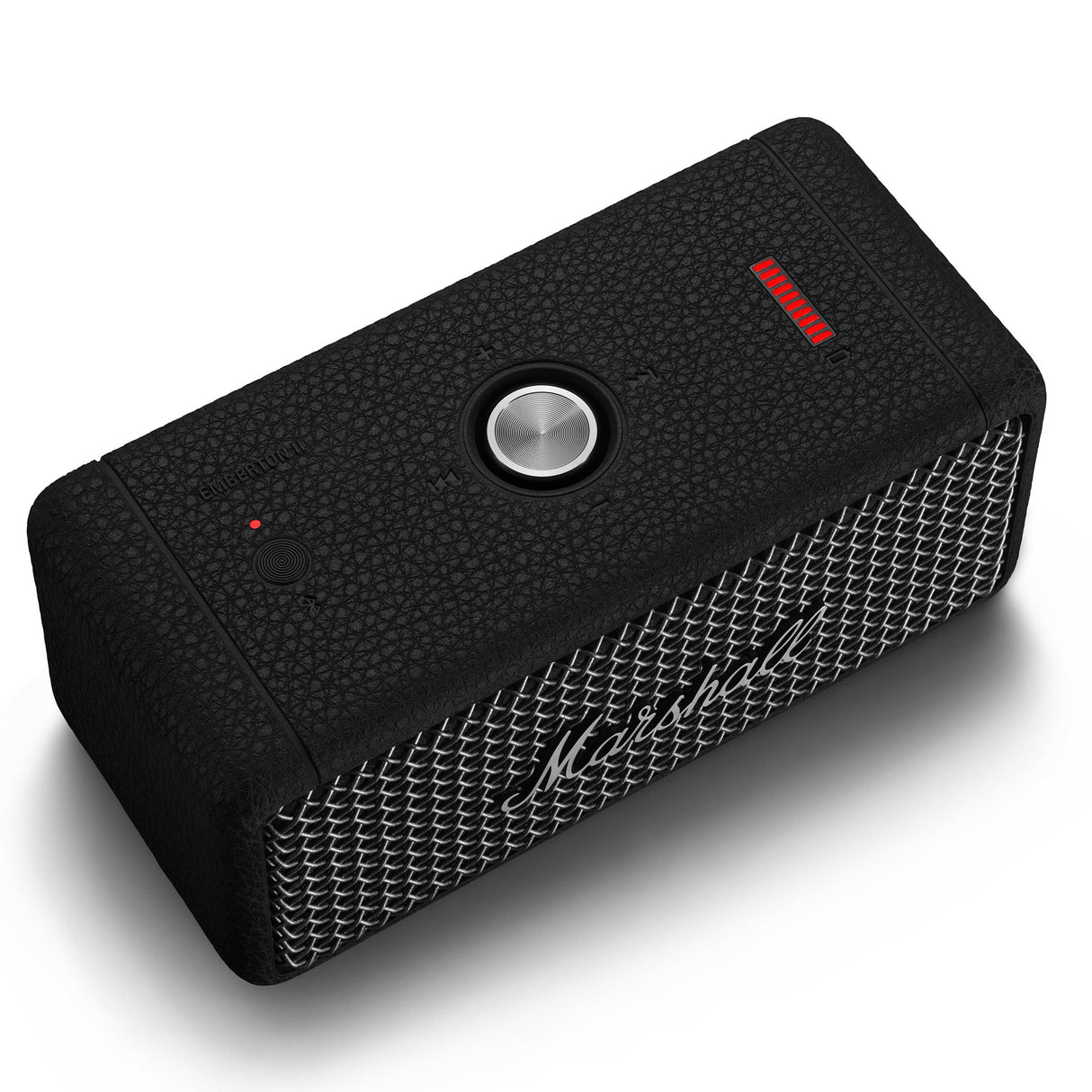 Marshall Emberton II Altavoces Bluetooth portátiles, inalámbricos, Emparejables, IP67 Resistentes al Polvo y al Agua, Encima de 30 Horas de Tiempo de reproducción - Negro y Acero