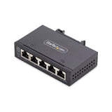 StarTech.com Switch Ethernet Industrial de 5 Puertos no Gestionado IP30-100/1000 - Pared/Carril DIN - IP30-9~60VDC - TAA