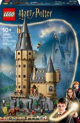 LEGO Harry Potter Castillo de Hogwarts: Torre Central - Castillo de Juguete con Cuarto de Llaves Voladoras y Ajedrez Mágico - 12 Minifiguras - Regalo para Niñas y Niños de 10+ Años 76454
