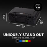 Nanuk 910 - Carcasa rígida Impermeable con Inserto de Espuma, Color Negro