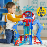SPIDEY AND HIS AMAZING FRIENDS Marvel Aracnocuartel de los Web-Spinners - Set de Juego Infantil con Figura de Spidey, vehículo y Accesorios