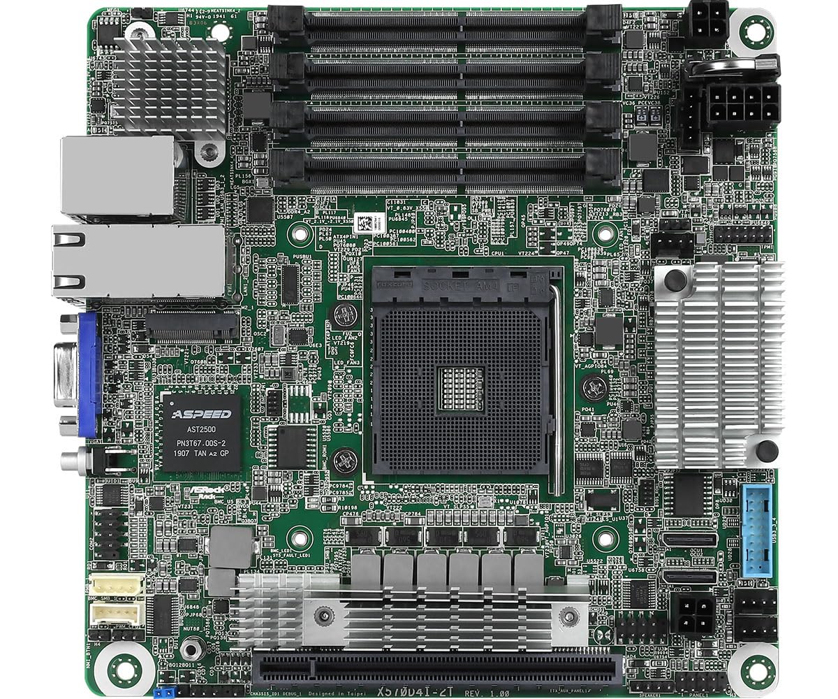 Asrock X570D4I-2T - Placa Base AMD X570 (Ranura AM4 Mini ITX)
