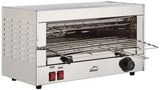 Lacor 69172 Tostador Eléctrico Horizontal Parrilla Simple, Gris, 2400 W