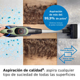 Bosch, Aspirador sin Cable Unlimited 9, batería de 3,0 Ah, tecnología MicroClean, depósito de Polvo de fácil Vaciado, Luces LED, Verde, BBS921TBA