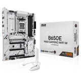 ASUS B650E MAX Gaming WiFi W - Placa Base AMD B650 ATX, Blanco, DDR5, PCIe 5.0, Ranuras M.2, Wi-Fi 6E, 2.5Gb Ethernet, DisplayPort, HDMI, USB Tipo-A y Tipo-C, BIOS Flashback, Aura Sync