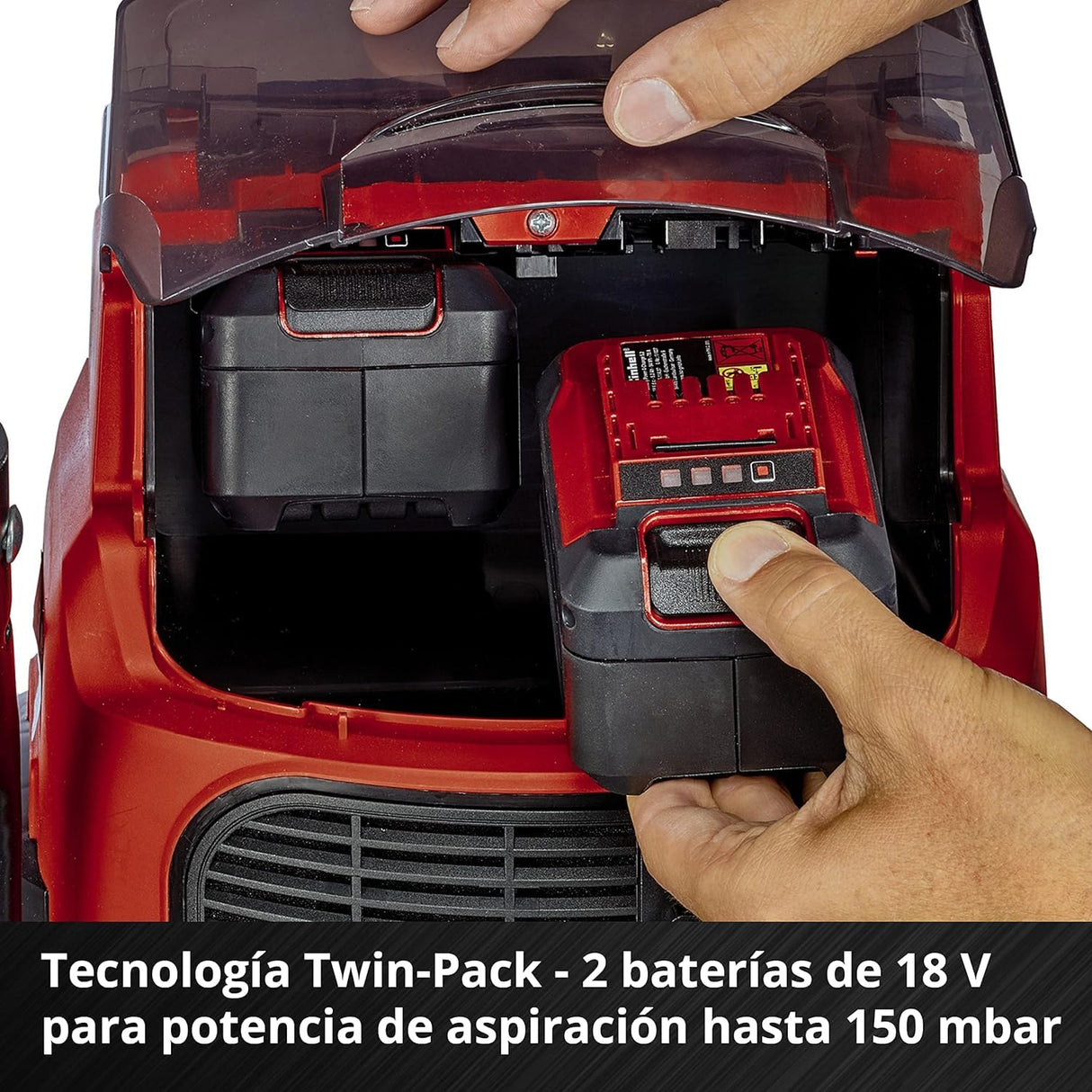Einhell Aspirador inalámbrico TE-VC 36/30 Li S-Solo Power X-Change (iones de litio, 36 V, ECO/BOOST, depósito de 30 l, manguera incluida, sin batería y cargador)