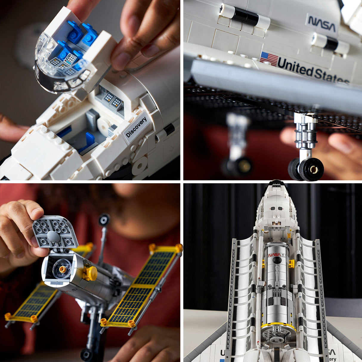 LEGO Icons Transbordador Espacial Discovery de la NASA, Maqueta de Construcción para Adultos de Temática Espacial, Decoración para la Casa y Oficina, Regalo para Hombres y Mujeres 10283