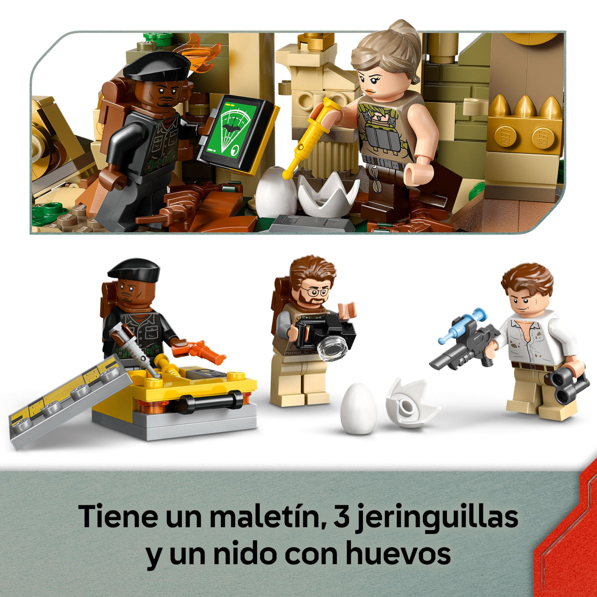 LEGO Jurassic World Misión Aérea: Spinosaurus y Quetzalcoatlus - 2 Figuras de Dinosaurios, Camión y Helicóptero de Juguete y 4 Minifiguras - Regalo para Niños y Niñas de 8+ Años 76976