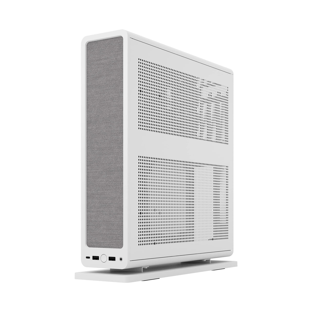 Fractal Design Ridge White - PCIe 4.0 Riser Card Included - 2X 140mm PWM Aspect Fans Included - Type C USB - m-ITX PC Gaming Case
