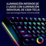 Razer BlackWidow V4 Pro 75% - Teclado de Juego inalámbrico Intercambiable en Caliente - Pantalla OLED (dial de comandos, 4K Hz y conectividad Bluetooth, reposamanos magnético) Diseño US | Negro