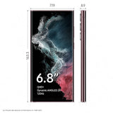 Samsung Galaxy S22 Ultra SM-S908B 17.3 cm (6.8) Dual SIM Android 12 5G USB Type-C 8 GB 128 GB 5000 mAh Burgundy