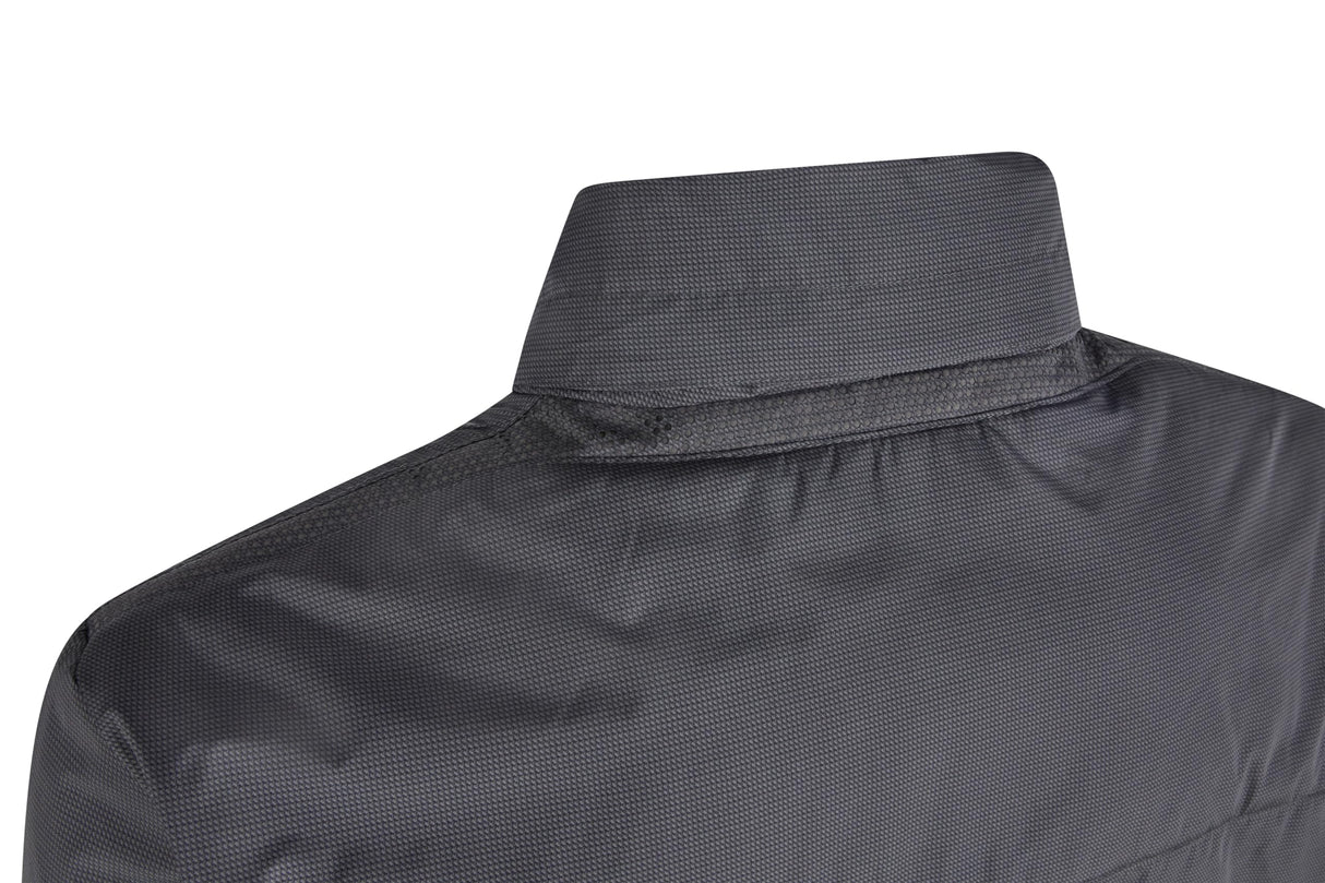 Geox M Litio Short Jkt Chaqueta, Perla ahumada/Negro, 56 para Hombre