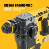DEWALT Martillo Electroneumático Brushless 24mm SDS-Plus 18V XR , Unidad Sin Batería ni Cargador, DCH273NT-XJ