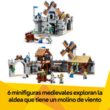 LEGO Creator 3 en 1 Castillo Medieval de los Caballeros del Corcel de Juguete - Transformable en Torneo de Justas o Aldea - 6 Minifiguras y Caballos - Regalo para Niños y Niñas de 9+ Años - 31168
