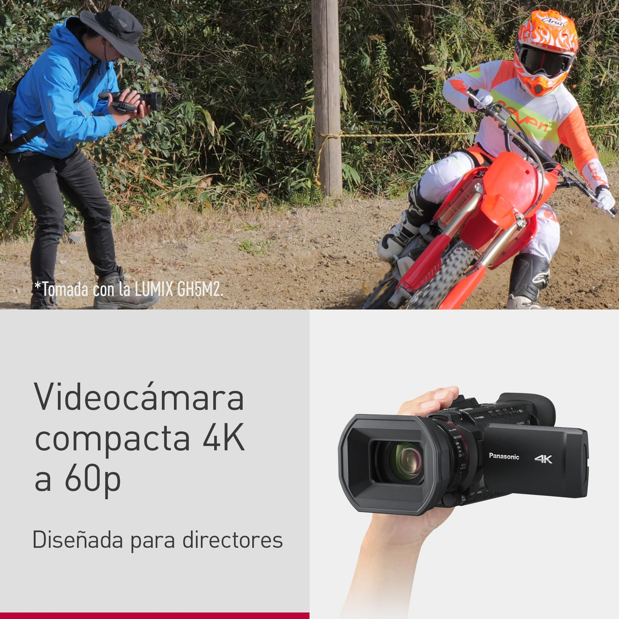 Panasonic HC-X1600E 4K 60p Videocámara Profesional con Lente Gran Angular de 25 mm, Zoom Óptico de 24x, OIS Híbrido de 5 Ejes, Wi-Fi, USB PD, Negra