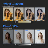NEEWER NL288 Luz de Video LED con 2.4G Control Remoto 45W 4800Lux 3200K-5600K CRI 97+ Regulable Bicolor 18" Panel de Iluminación para Fotografía Youtube Live Streaming Videoconferencia Zoom Meeting
