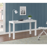 Ameriwood Home Gran Escritorio Parsons con 2 cajones, Blanco