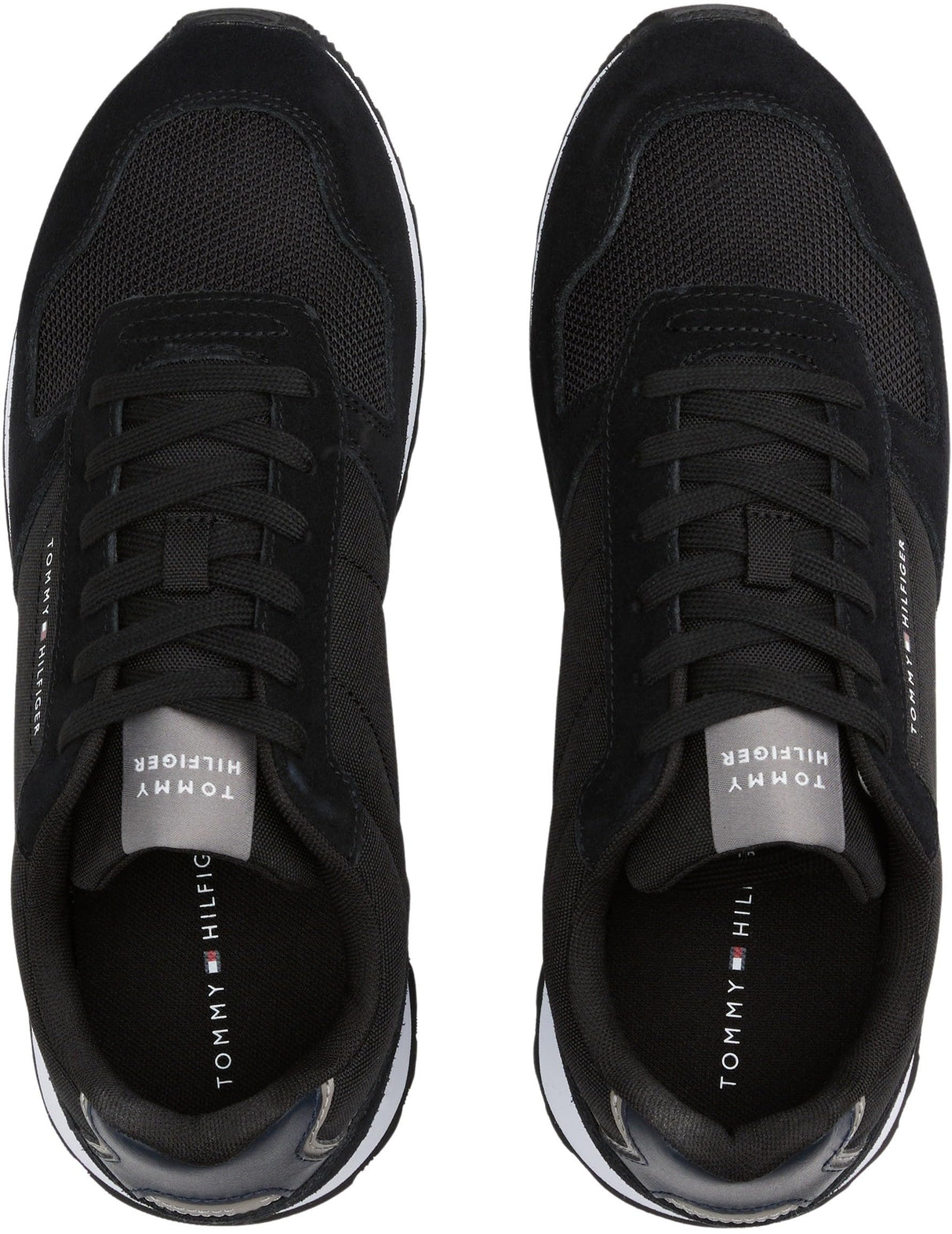 Tommy Hilfiger Runner Sneaker Hombre New Eva Mix Calzado Deportivo, Negro (Black), 42