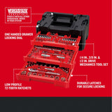 CRAFTSMAN VERSASTACK CMMT45309 - Juego de herramientas mecánicas, unidad de 1/4 y 3/8 pulgadas, caja de herramientas duradera de 3 cajones incluida, 262 piezas