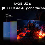 BenQ MOBIUZ EX321UZ 31,5" 4K QD-OLED 4ª Gen. 240Hz 0,03ms HDMI 2.1, DP2.1a(80Gbps) USB-C 90W, 99% DCI-P3, DisplayHDR 400, FreeSync Premium Pro, Mando a Distancia, 3 años garantía OLED