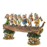 Disney Traditions, Figura de los 7 enanitos de "Blancanieves" yendo a trabajar, para coleccionar, Enesco, 35.6 x 8.9 x 21 cm, Multicolor