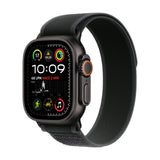 Apple Watch Ultra 2 GPS + Cellular Smartwatch, Reloj Deportivo con Caja de Titanio Negro Resistente de 49 mm y Correa Loop Trail Negro - Talla M/L. Monitor de entreno y Neutro en Carbono