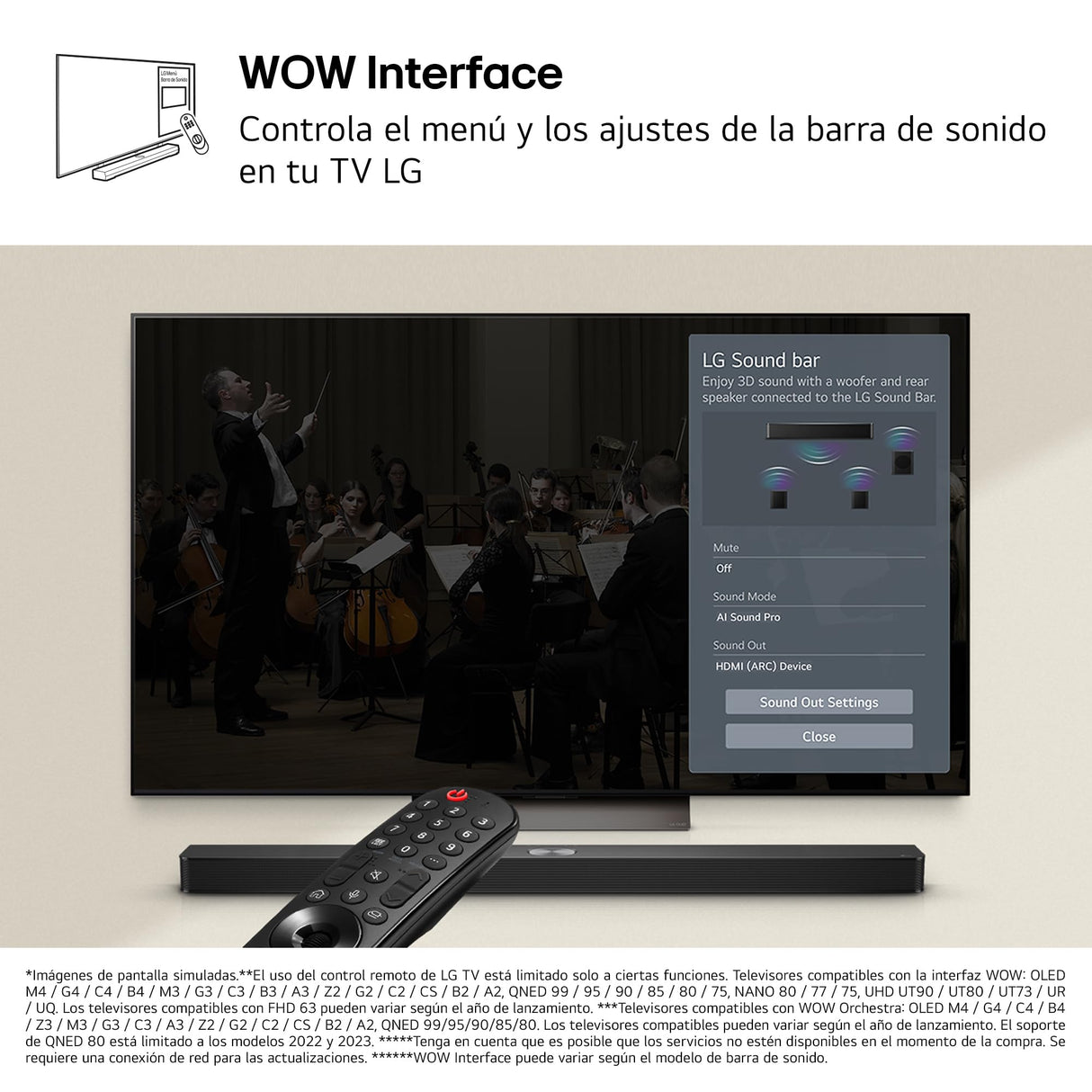 LG DS60TR - Barra de Sonido, Bluetooth, 440W, 5.1 Canales con Subwoofer, Altavoces Traseros, Dolby Digital, DTS Digital Surround, Negro