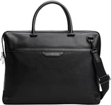 Tommy Hilfiger Maletín para portátil Hombre Business de piel, Negro (Black), Talla Única