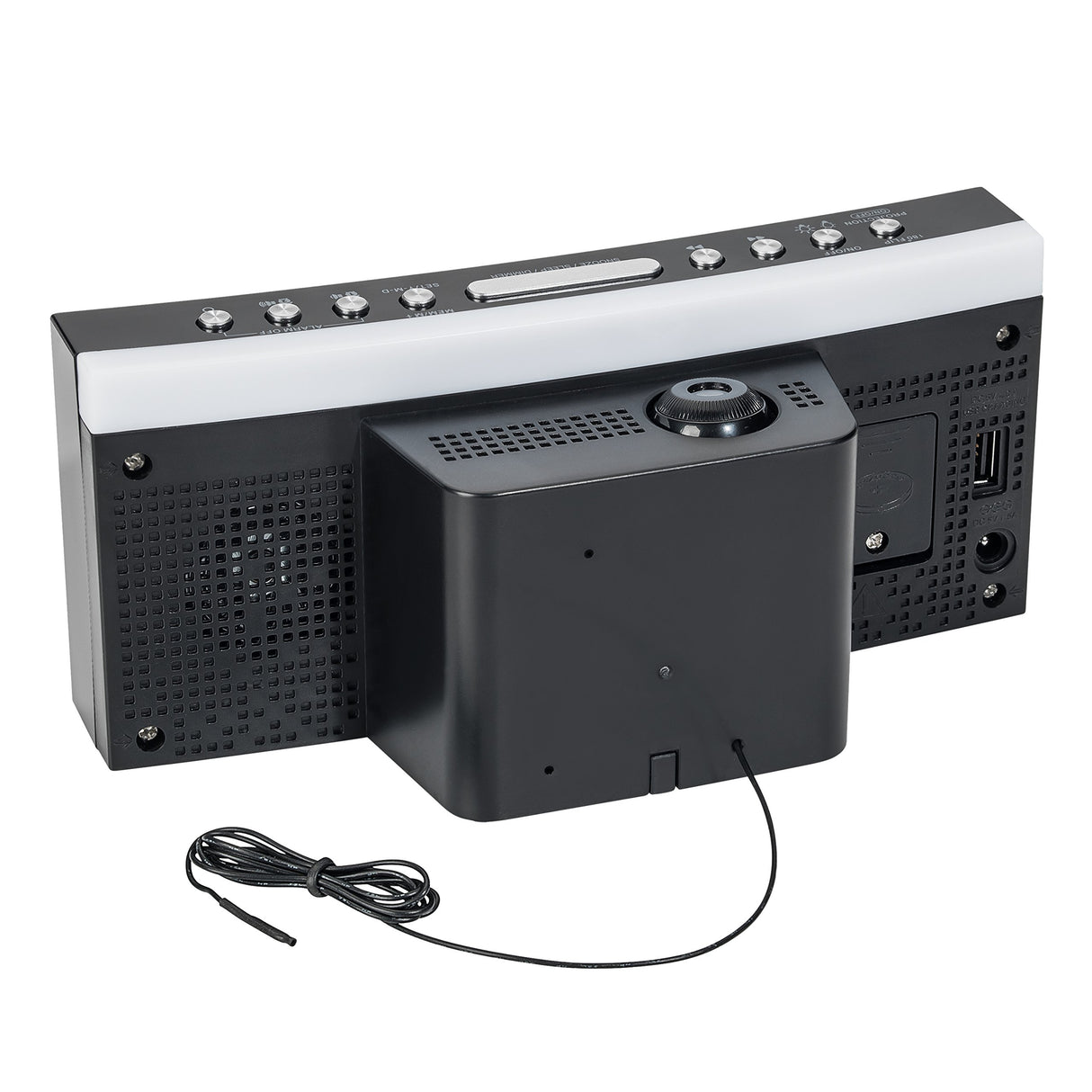 PEDEA 55005200 - Radio (Reloj, FM, 87,5 - 108 MHz, Sintonización automática, LED, Negro, Gris)