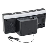 PEDEA 55005200 - Radio (Reloj, FM, 87,5 - 108 MHz, Sintonización automática, LED, Negro, Gris)