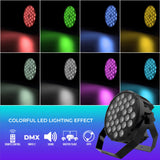 Audibax Dallas 300 - Foco LED para Discoteca - Foco Profesional 300W - Equipado con 30 Luces LED RGBW de 10W - Sincronización con Música - Modo Automático - Conexión DMX de 4 u 8 Canales