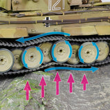 Forces of Valor Waltersons MP-912042D - Campaña Tiger I Tunisia a Escala 1:32 (Modelo de producción Inicial) Heavy King Tank de Metal Fundido a presión, Coleccionable Militar, Amarillo del Desierto