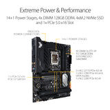 ASUS TUF Gaming H670-PRO WiFi D4 - Placa Base ATX Intel H670 LGA 1700 (VRM de 14+1 Fases, PCIe 5.0, 4 x M.2 PCIe 4.0, Intel 2.5Gb Ethernet, DisplayPort, HDMI, USB 3.2 Tipo C Frontal, Aura Sync)