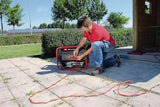 Generador (gasolina) TC-PG 25/E5 de Einhell (2.100 W pot. continua, 9,1 A corr. nominal a 230 V, máx. 2.400 W, motor 4 tiempos bajas emisiones, 2 tomas 230 V incl. voltímetro, depósito gasolina 15 l)