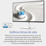 Dell S2425H 24" Full HD (1920x1080) Monitor, 100Hz, IPS, 4ms, 99% sRGB, Altavoces Integrados, Bisel Ultrafino, 2X HDMI, Blanco