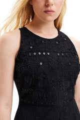 Desigual Pant_Lua 2000 Pantalones Informales, Negro, L para Mujer