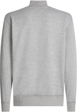 Tommy Hilfiger Chaqueta con Cremallera Hombre Essential Fleece 1/4 Zip con Cuello Marinero con Cremallera, Gris (Medium Grey Heather), S