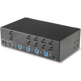 StarTech.com Switch Conmutador KVM de 4 Puertos HDMI - 4K de 30Hz - de Pantalla Doble