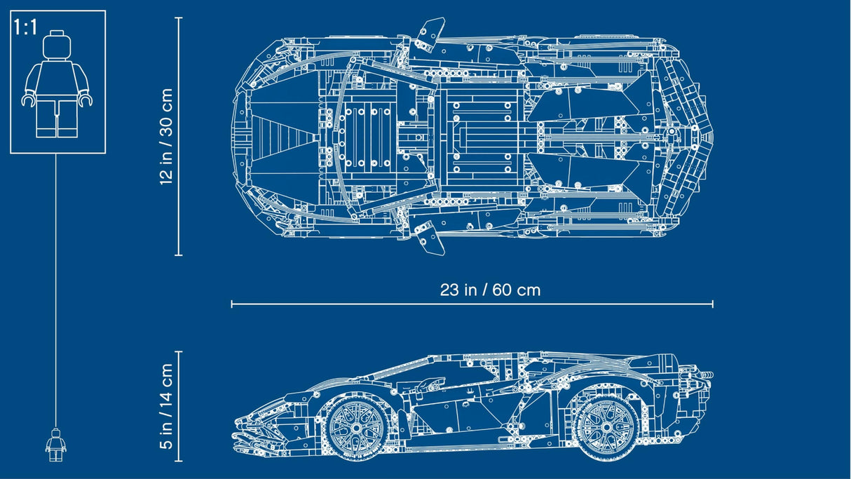LEGO Technic Lamborghini Sián FKP 37, Maqueta de Coche para Construir, Modelo Coleccionista, Idea de Regalo para Hombres y Mujeres 42115