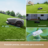 Mova 1000 Robot Podador, Configuración Inalámbrica UltraView™ y Mapeo Preciso de hasta 1000 m², Evasión de Obstáculos Inteligente, Ruedas Todoterreno Mejoradas, Corte en Forma de U, Carga Rápid